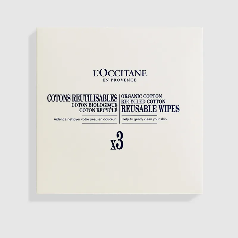L'OCCITANE Skin Friendly Makeup Cotton Soft And Portable 3 Pcs-1