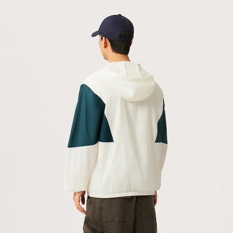 LiNing Trench Coat Unisex Ivory/Reef Green-2