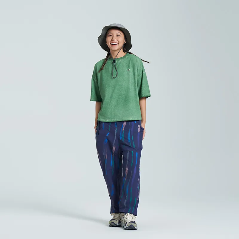 ANGAORUO Casual Pants Women's Navy-1