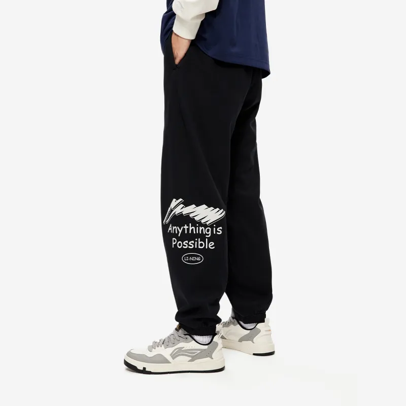 LiNing Sports Fashion Collection Casual Pants Men's Black-4