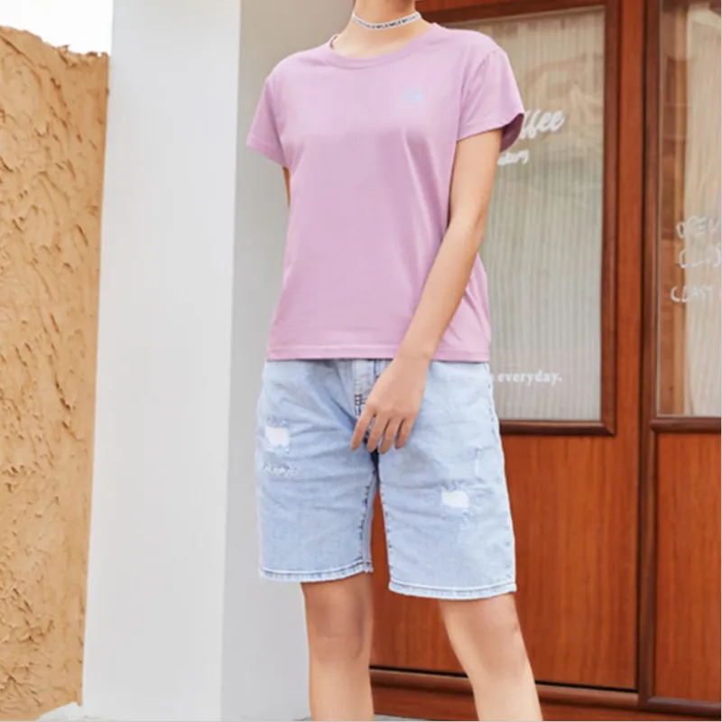 QIAODAN T Shirt Women's Phantasm Purple-2