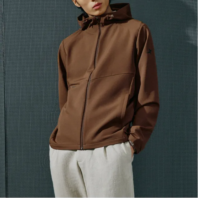 XTEP Trench Coat Men's Honey Tea Brown-2