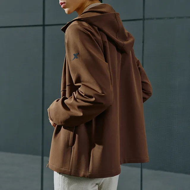 XTEP Trench Coat Men's Honey Tea Brown-3