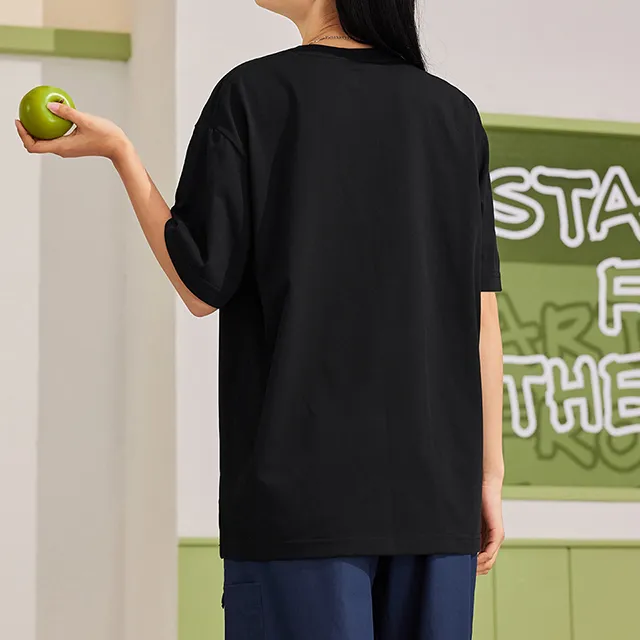 XTEP Vitality Series T Shirt Unisex Jet Black-3