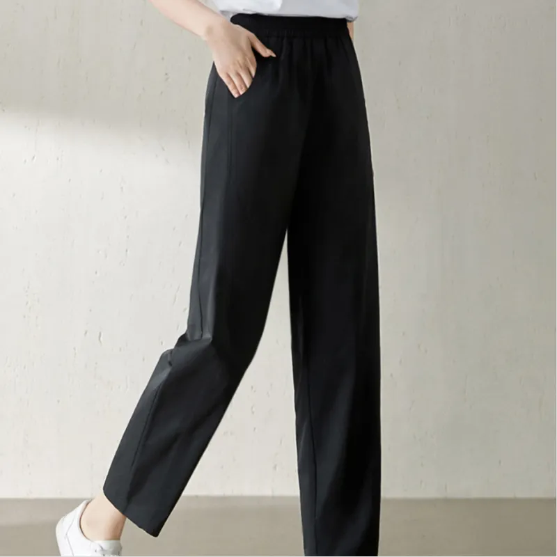 Mo Han Yi Mei Casual Pants Women's Black-1