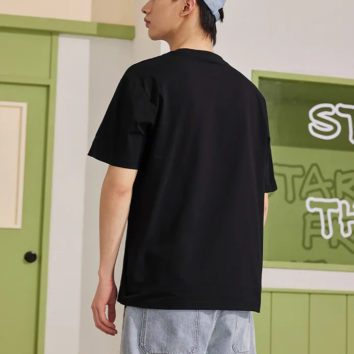 XTEP Vitality Series T Shirt Unisex Jet Black-3
