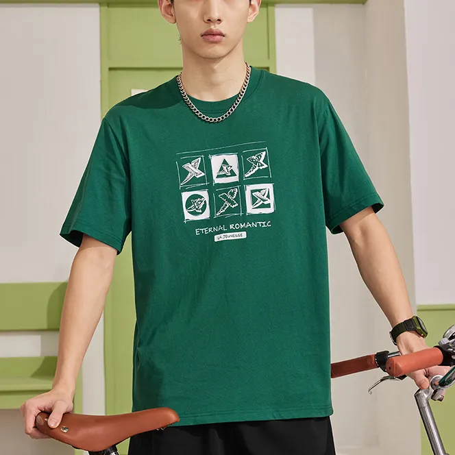XTEP T-Shirts Unisex Vine Green-2