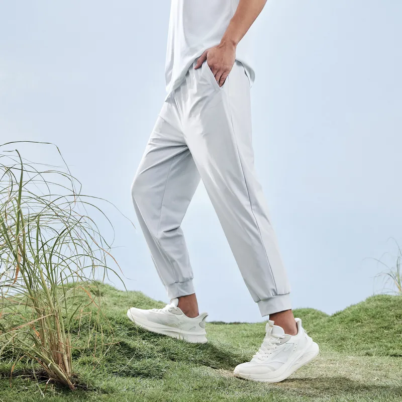 Erke Knitted Sweatpants Unisex Cloud Gray-3