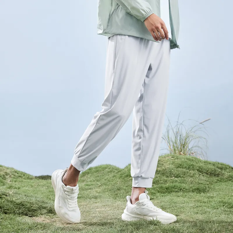 Erke Knitted Sweatpants Unisex Cloud Gray-4