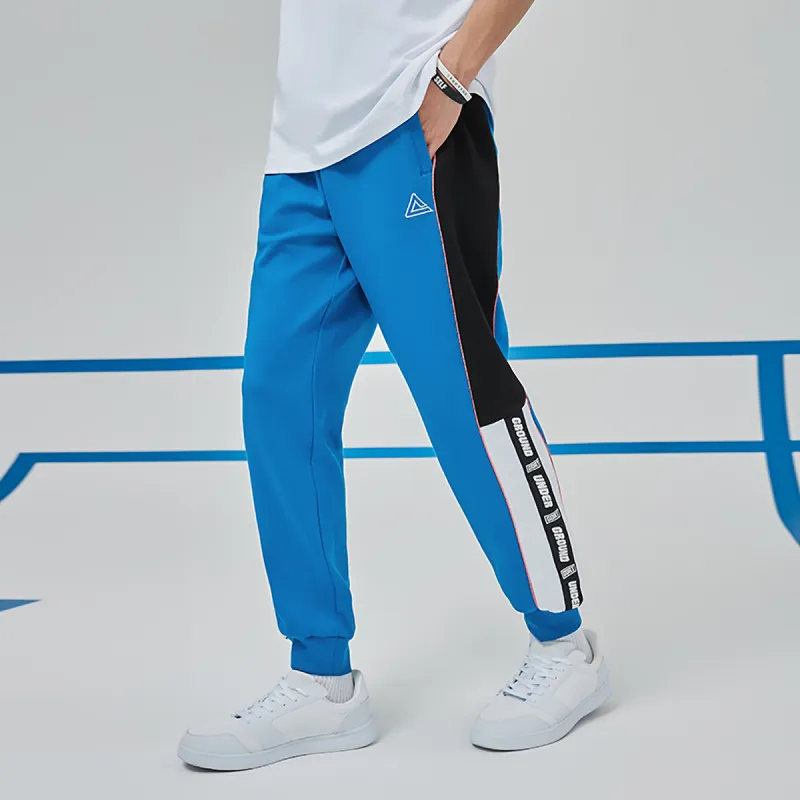 PEAK Basketball Culture Series Knitted Sweatpants Men's Storm Blue-4
