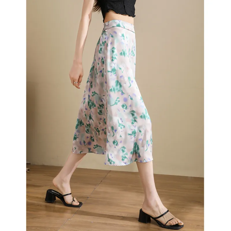 TERRE BLEUE Casual Long Skirt Women's Jasper-2