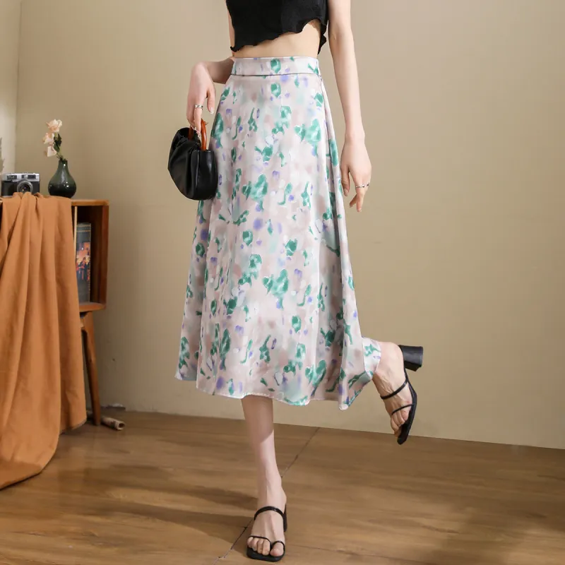TERRE BLEUE Casual Long Skirt Women's Jasper-3