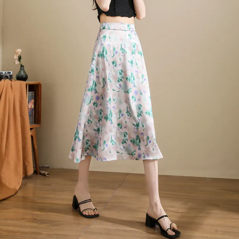 TERRE BLEUE Casual Long Skirt Women's Jasper-6