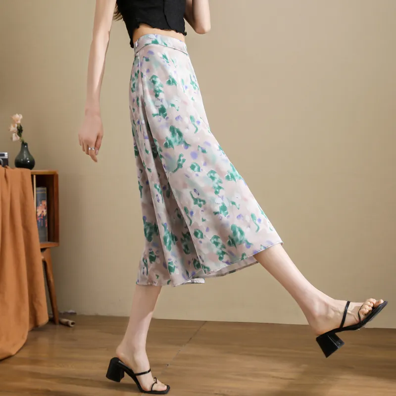 TERRE BLEUE Casual Long Skirt Women's Jasper-1