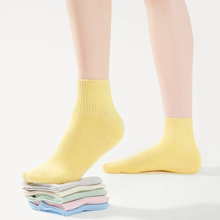 LUCKMEEY Mid Calf Socks Women's 5 Pack-1