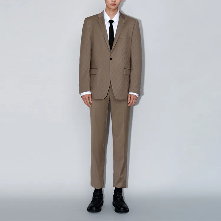 PEACEBIRD MEN Suit Trouser Men's Khaki-2
