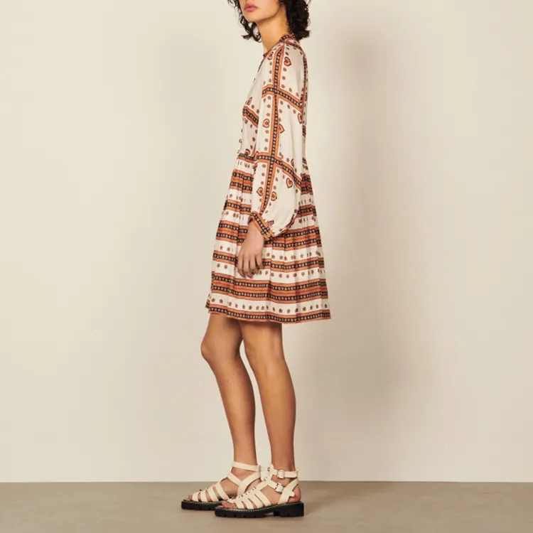Sandro Long-Sleeved Dresses Women's Multicolor-1