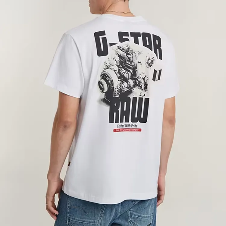 G STAR RAW T Shirts Men White-4