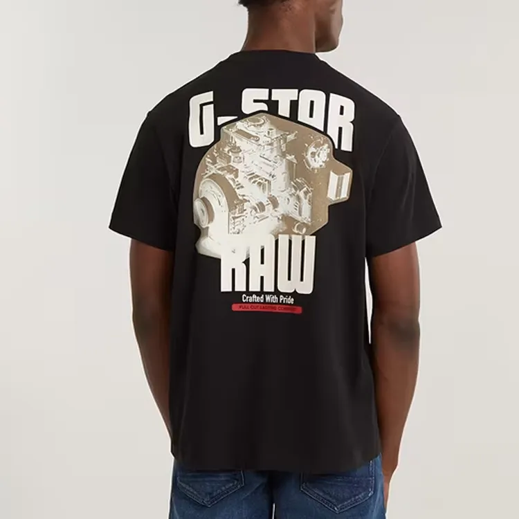 G STAR RAW T Shirts Men Black-4