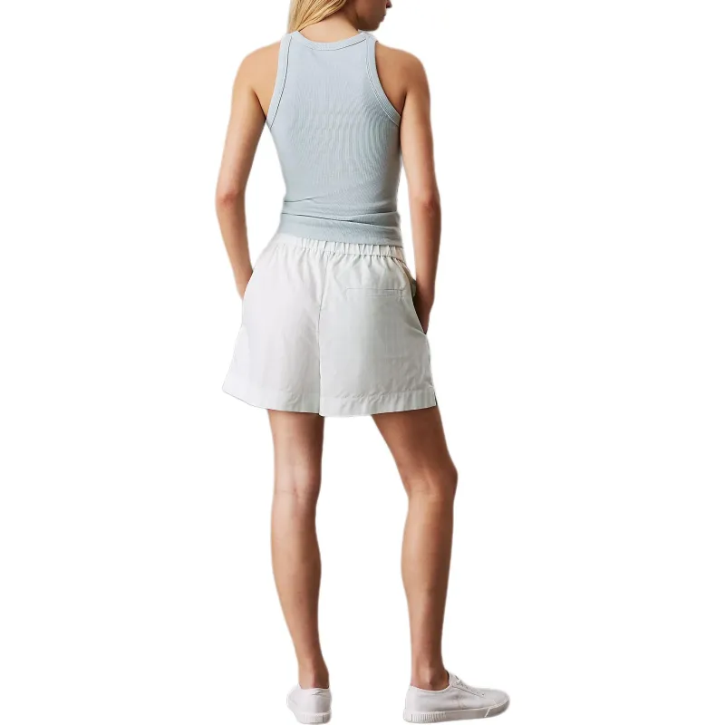 CALVIN KLEIN Casual Shorts Europe Version Women's Light Green-1