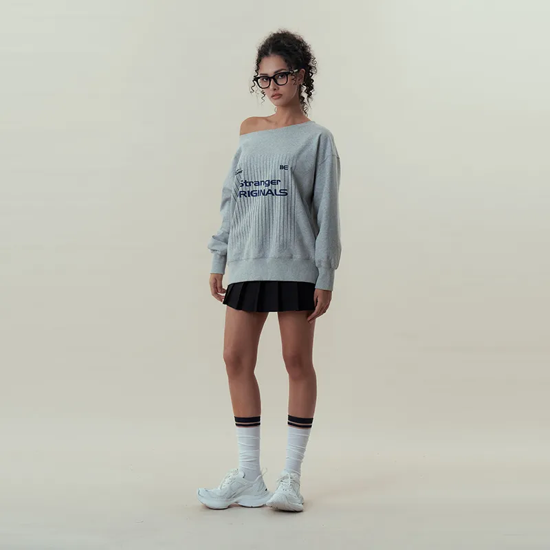 11ESTRANGER Sweatshirt Unisex Dark Heather Gray-2