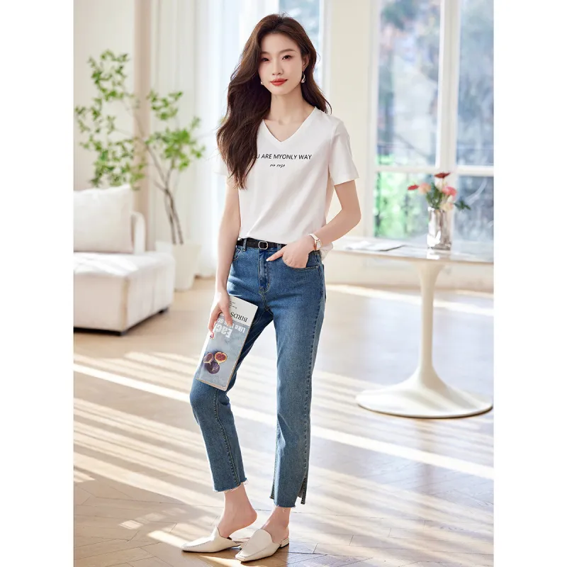 Mo Han Yi Mei T Shirt Women's Ecru-2