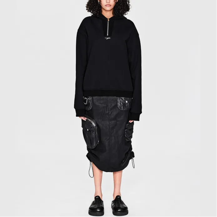 The Last Redemption Denim Long Skirts Women's Black-2