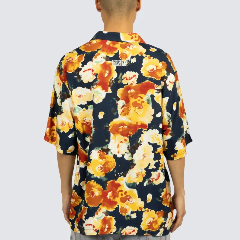 PLEASURES Portion Button Down Shirt-3