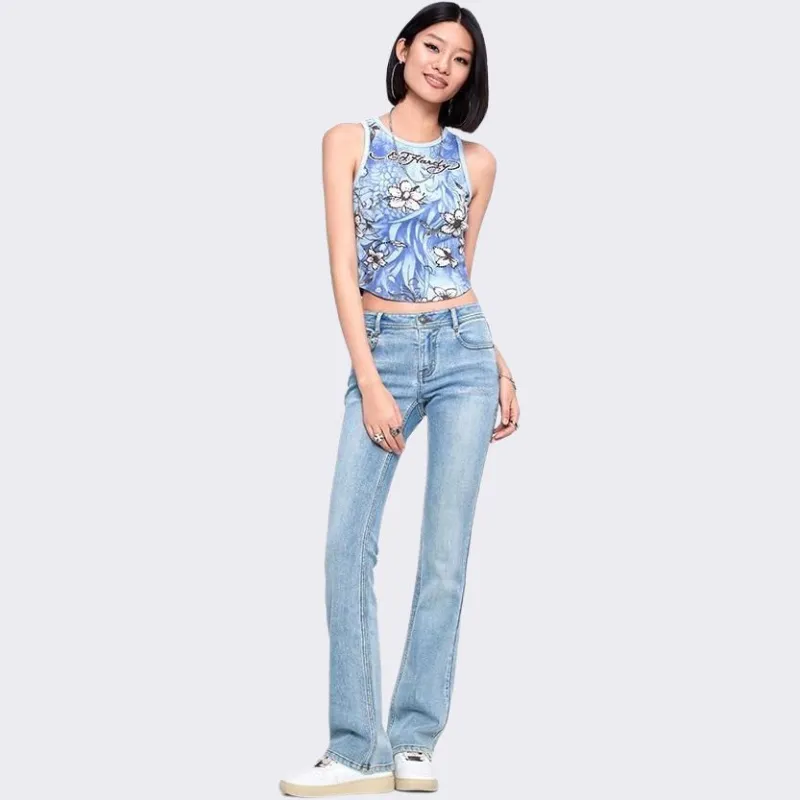 Ed Hardy SS25 Jeans Women's Indigo-3