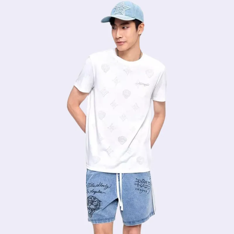 Ed Hardy T Shirts Men White-3