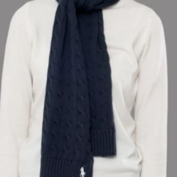 Polo Ralph Lauren Cotton Knit Scarves Men's Navy-3