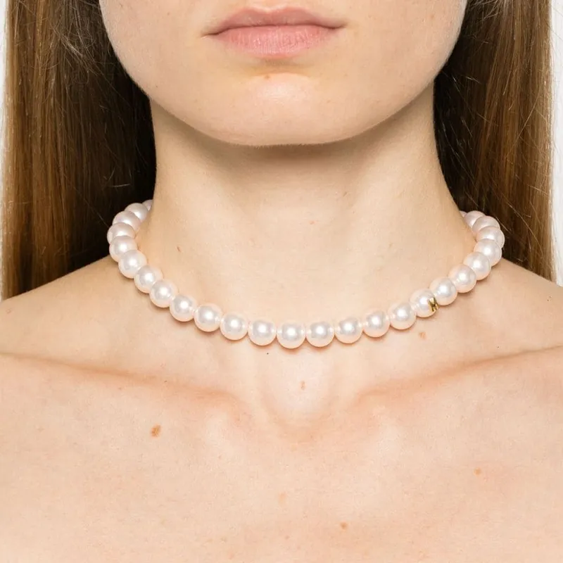 MOSCHINO Embellished Bow Detailed Necklace-2