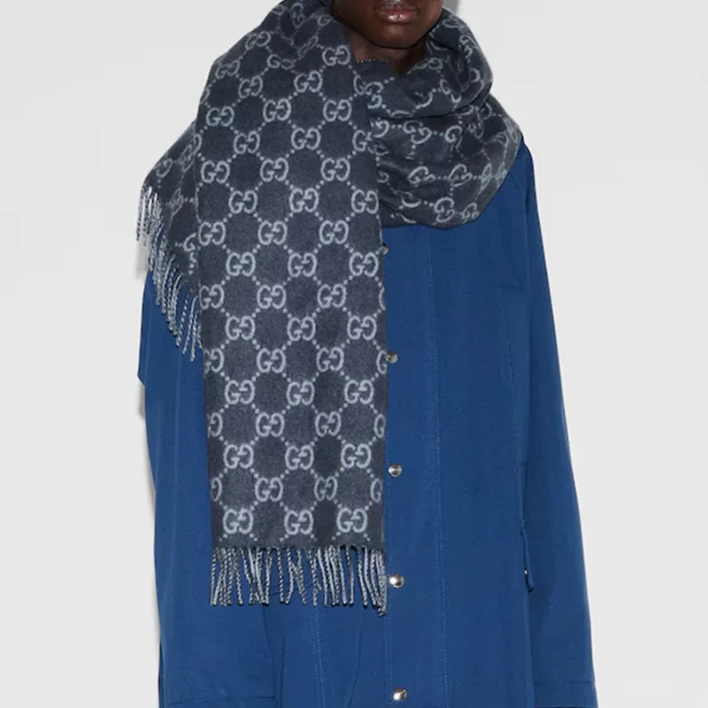GUCCI Gg Cashmere Scarf-2