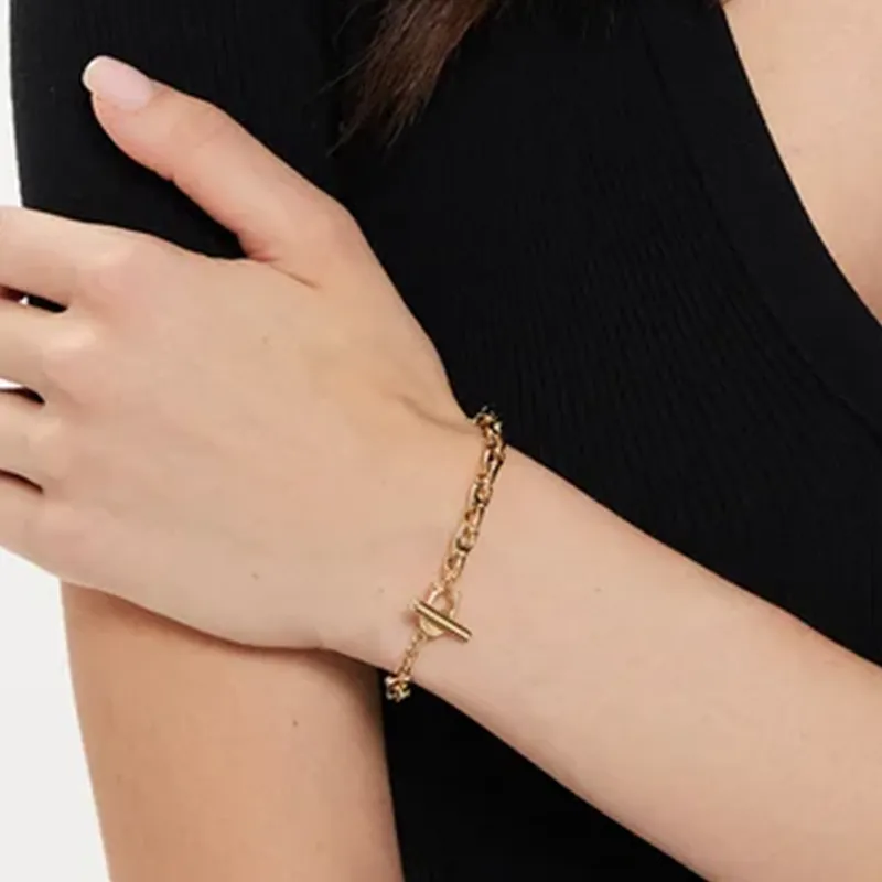 COACH Brass Bracelets Women's Gold-3