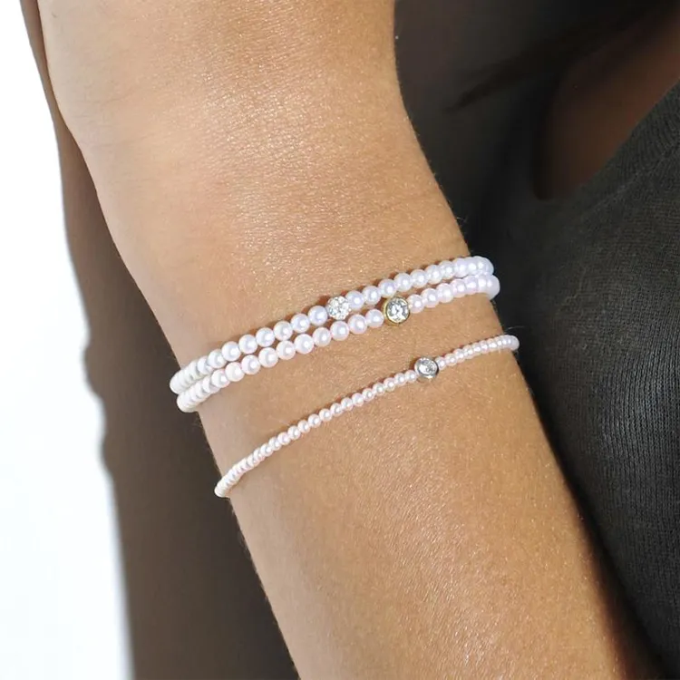 Redline Diamond, Pearl, 18K Gold Bracelets Women's Gold-1