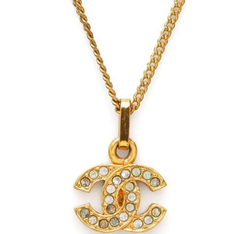 CHANEL 1981 1985 Cc Logo Necklace-2
