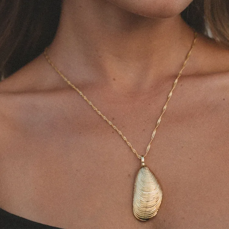 ANNI LU 18K Gold Gold-Plated Pearl Necklaces Unisex Gold-2