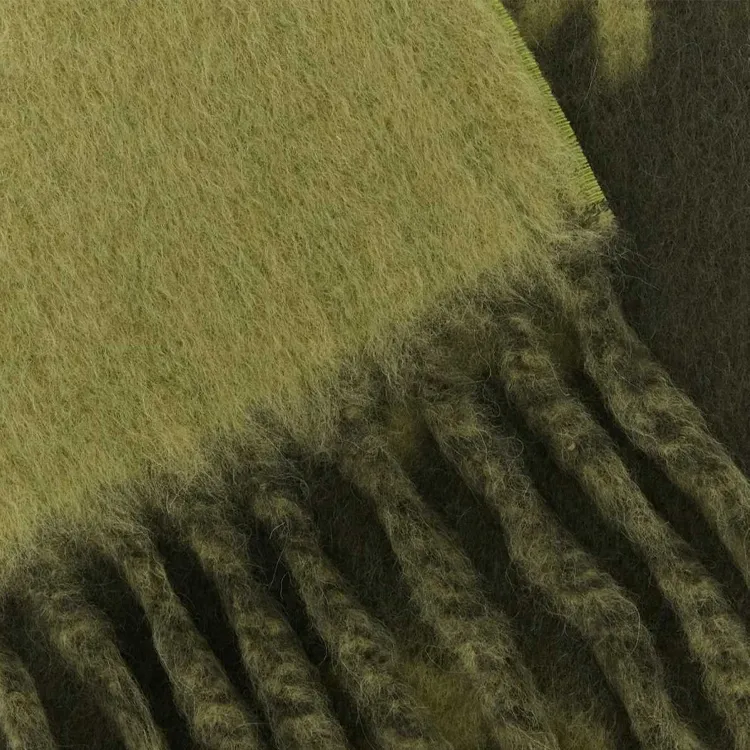 Burberry Alpaca Wool Polyamide Knit Scarves Women's Green-1