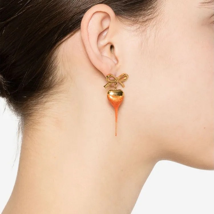 Ottolinger Bow Heart Earrings-1