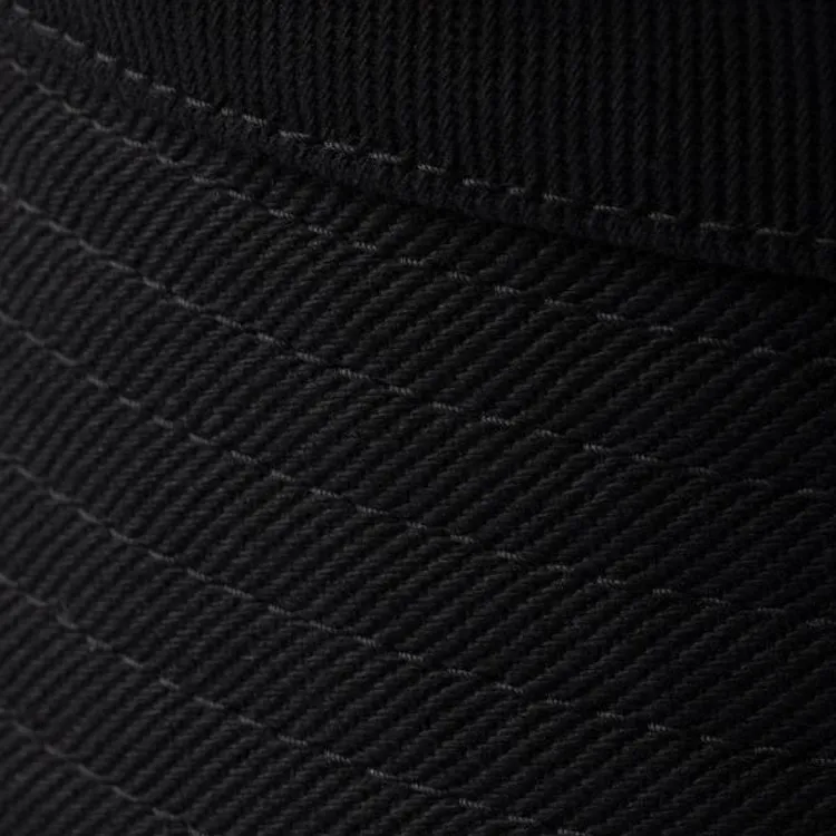PRADA Cotton Twill Bucket Hats Unisex Black-2