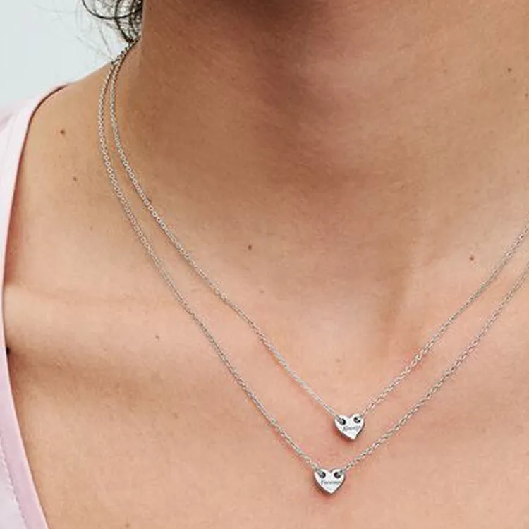 Pandora Sterling Silver Necklaces Women's Silver-2