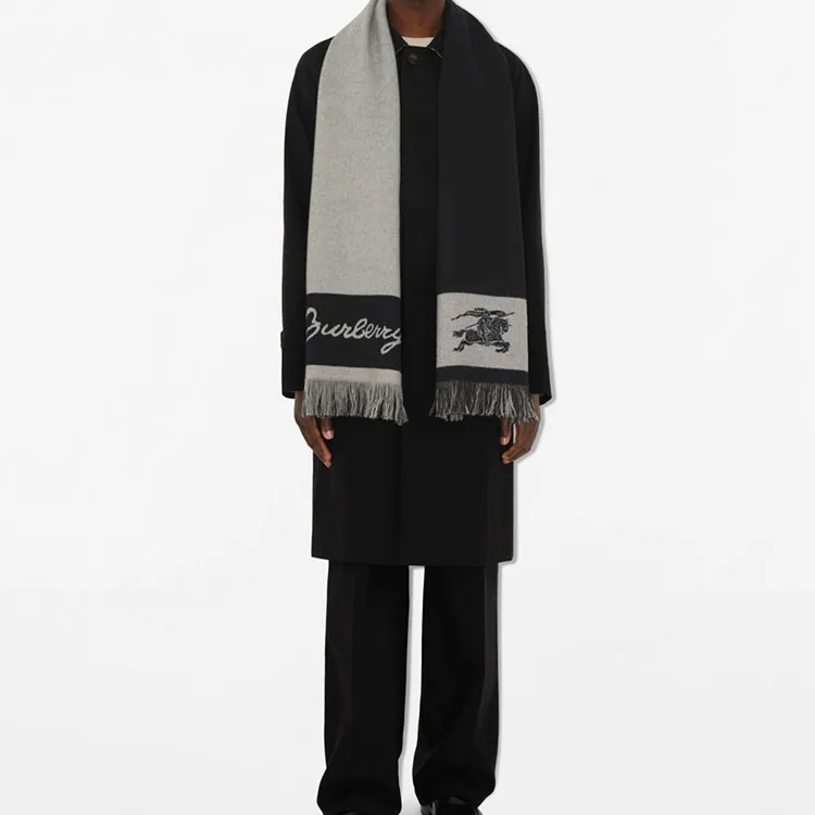 Burberry Ekd Logo Wool Scarf-5