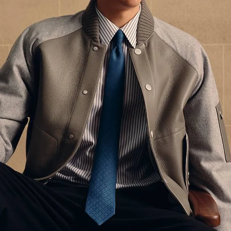 HERMES New H Jacquard Ties Men-2