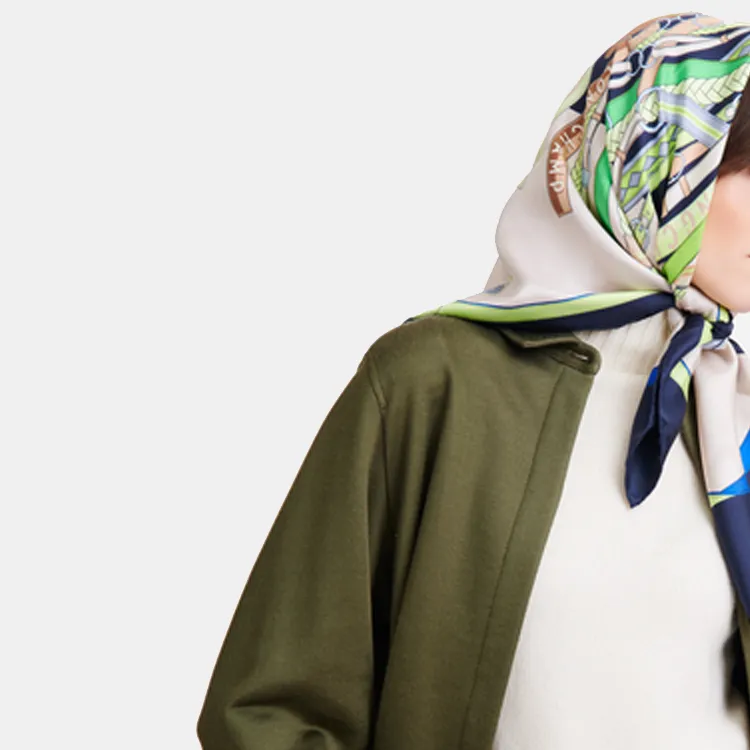 LONGCHAMP Tête De Cheval Silk Scarf-2