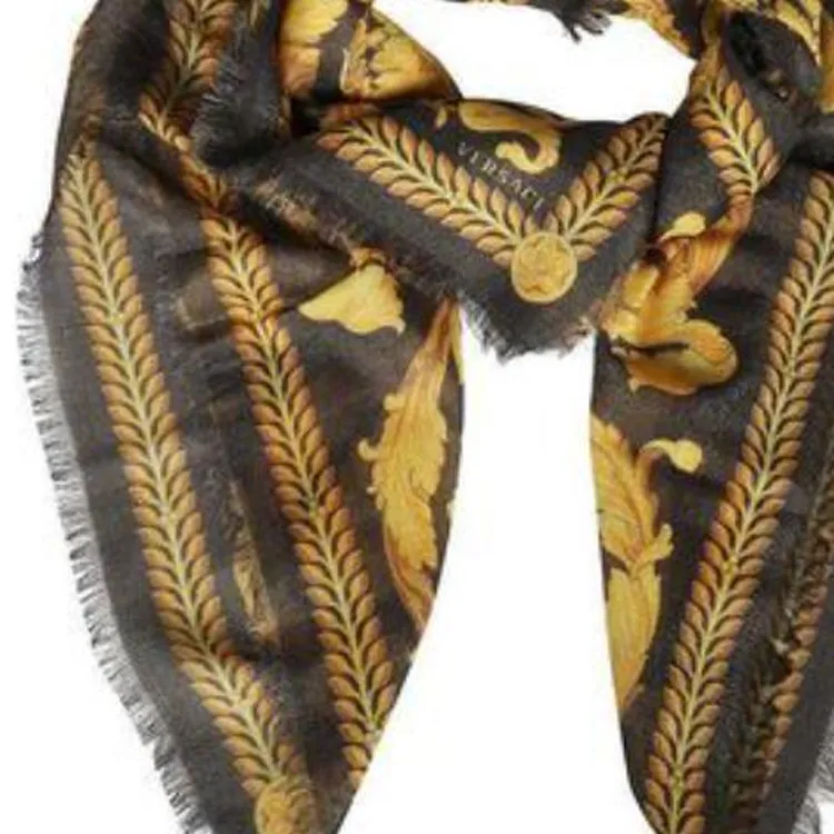 VERSACE Polyamide Shawls Men's Yellow-2