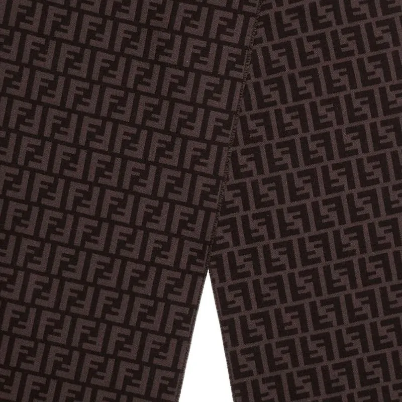 FENDI Ff Jacquard Fringed Scarf-2
