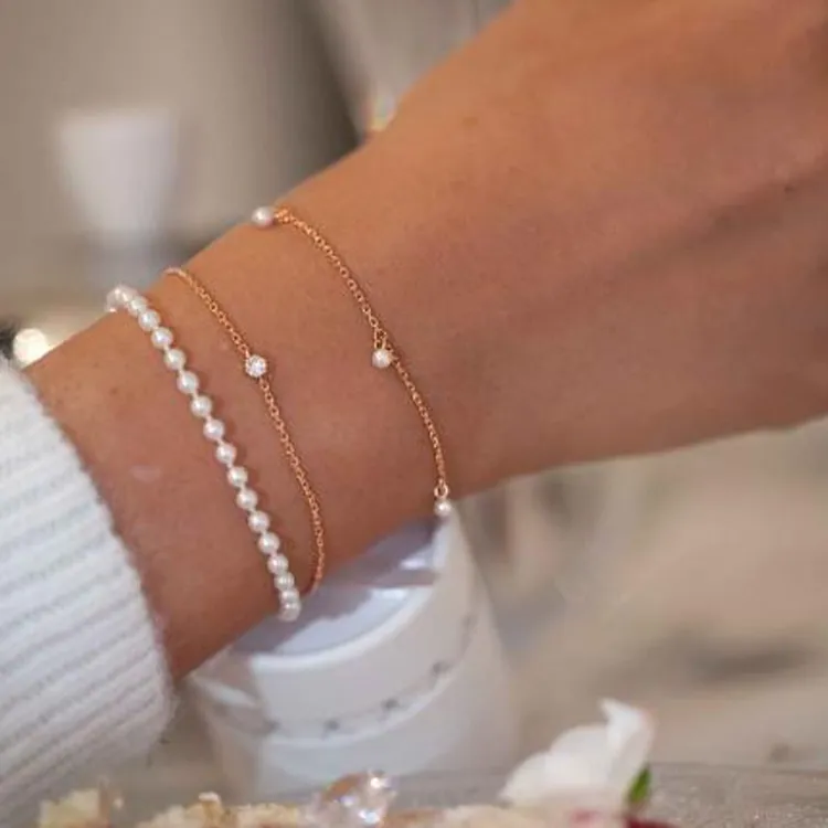 Redline Pearl, Rose Gold Bracelets Women's Copper-1