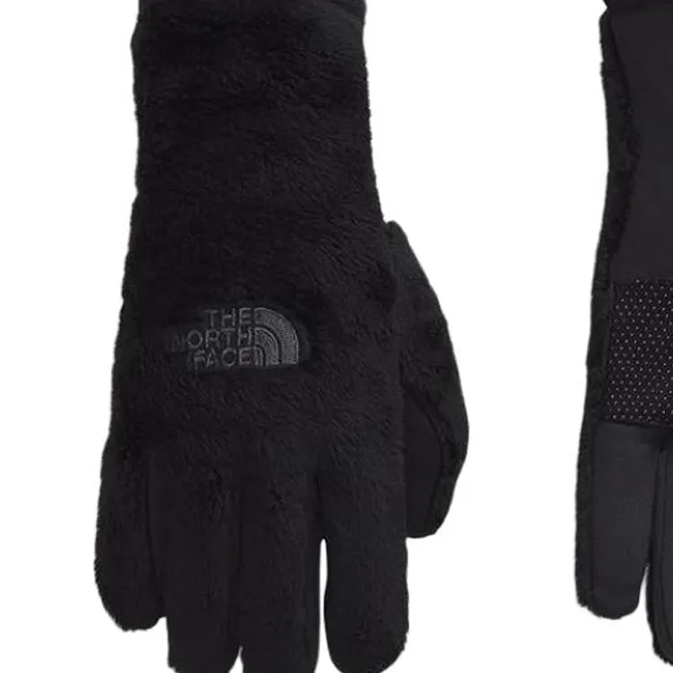 THE NORTH FACE High Pile Silicone Resin Gloves Women's Black-2