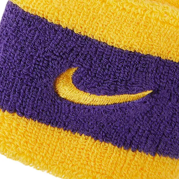 Nike Wristbands Unisex Purple Gold-2