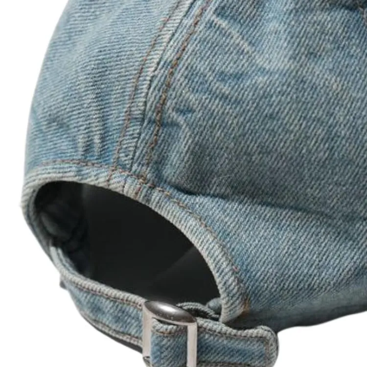 CELINE Denim Baseball Caps Unisex Blue-2